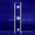 K9 3D Laser Plants Etched Crystal with Pillar Shape